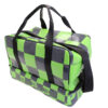 BLACK AND GREEN HAND LUGGAGE BAG 40 X 20 X 25 CM. MODEL FLYME MADE OF LORRY TARPAULIN. - Image 4