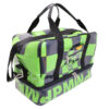 BLACK AND GREEN HAND LUGGAGE BAG 40 X 20 X 25 CM. MODEL FLYME MADE OF LORRY TARPAULIN. - Image 2