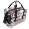 BLACK AND BEIGE HAND LUGGAGE BAG WITH "GRAFFITI STYLE" 40 X 20 X 25 CM. MODEL FLYME MADE OF LORRY TARPAULIN. - Image 4