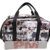 BLACK AND BEIGE HAND LUGGAGE BAG WITH "GRAFFITI STYLE" 40 X 20 X 25 CM. MODEL FLYME MADE OF LORRY TARPAULIN. - Image 3