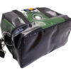 BLACK AND DARK GREEN HAND LUGGAGE BAG 40 X 20 X 25 CM. MODEL FLYME MADE OF LORRY TARPAULIN. - Image 5