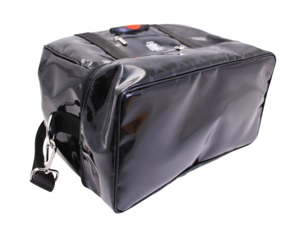 BLACK HAND LUGGAGE BAG "STARS" 40 X 20 X 25 CM. MODEL FLYME MADE OF LORRY TARPAULIN. - Image 5