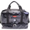 BLACK HAND LUGGAGE BAG "STARS" 40 X 20 X 25 CM. MODEL FLYME MADE OF LORRY TARPAULIN.