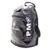BLACK BACKPACK WITH LETTERING FANTASY. MODEL SUPER MADE OF LORRY TARPAULIN. - Image 3