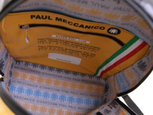 BLACK AND YELLOW BACKPACK. MODEL SUPER MADE OF LORRY TARPAULIN. - Image 5