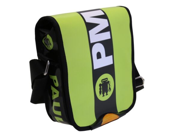 ...BLACK AND GREEN CROSSBODY BAG. MODEL MIPOK MADE OF LORRY TARPAULIN. - Image 2