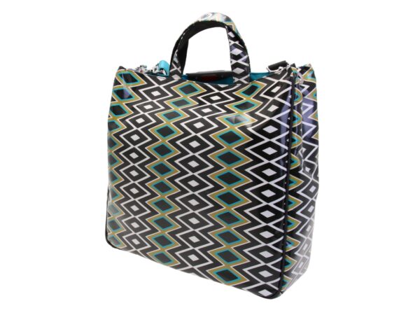 MAXI TOTE BAG WITH ETHNIC FANTASY. MODEL AIRSTONE MADE OF LORRY TARPAULIN - Image 4