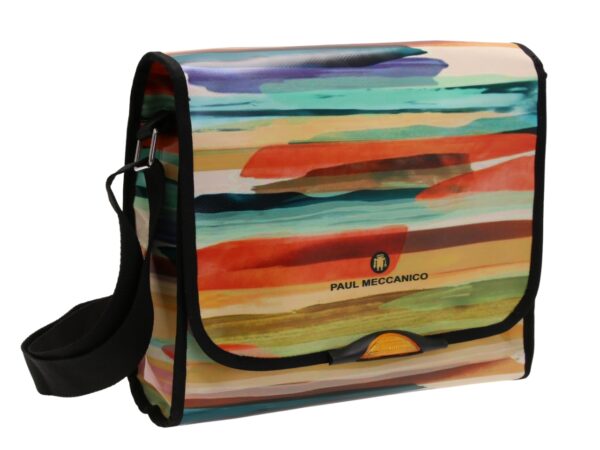 MULTICOLOR CROSSBODY BAG WITH SHADED EFFECT. MODEL BREAK MADE OF LORRY TARPAULIN. - Image 4