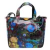TOTE BAG WITH TIE DYE FANTASY. MODEL GLAM MADE OF LORRY TARPAULIN.