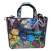 TOTE BAG WITH TIE DYE FANTASY. MODEL GLAM MADE OF LORRY TARPAULIN. - Image 2