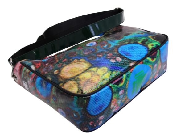 TOTE BAG WITH TIE DYE FANTASY. MODEL GLAM MADE OF LORRY TARPAULIN. - Image 5