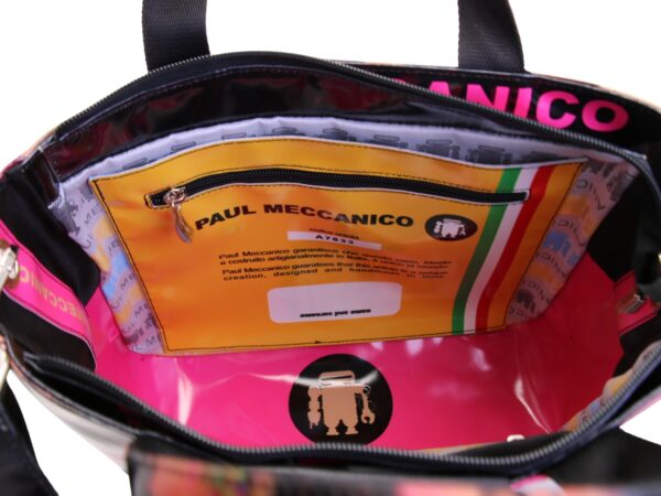 TOTE BAG WITH TIE DYE FANTASY. MODEL GLAM MADE OF LORRY TARPAULIN. - Image 6