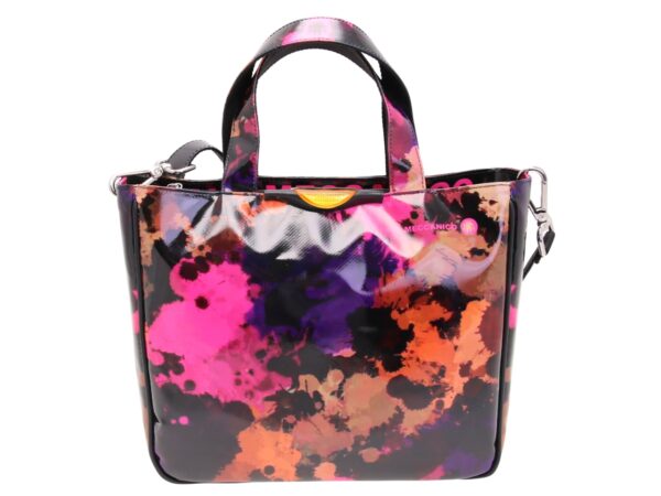TOTE BAG WITH TIE DYE FANTASY. MODEL GLAM MADE OF LORRY TARPAULIN.