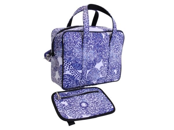 WHITE RECTANGULAR WOMEN'S BAG WITH FLORAL FANTASY. MODEL PINCA MADE OF HAMMERED SYNTHETIC LEATHER. - Image 4