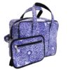 WHITE RECTANGULAR WOMEN'S BAG WITH FLORAL FANTASY. MODEL PINCA MADE OF HAMMERED SYNTHETIC LEATHER. - Image 3