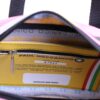 BORSA DA DONNA RETTANGOLARE NERA CON FANTASIA FLOREALE. MODELLO PINCA IN PELLE SINTETICA MARTELLATA. - immagine 5