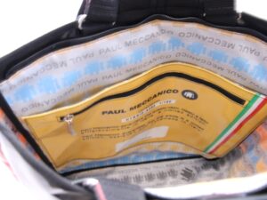 2 IN 1 BRIEFCASE AND BACKPACK BLACK, WHITE AND RED COLOURS. MODEL HYBRID MADE OF LORRY TARPAULIN. - Image 7