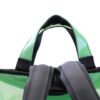 2 IN 1 BRIEFCASE AND BACKPACK DARK GREEN AND BLACK COLOURS. MODEL HYBRID MADE OF LORRY TARPAULIN. - Image 7