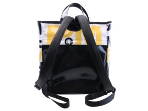 2 IN 1 BRIEFCASE AND BACKPACK WHITE AND GREY COLOURS. MODEL HYBRID MADE OF LORRY TARPAULIN. - Image 4