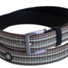 BEIGE MEN'S BELT MADE OF LORRY TARPAULIN