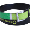 BLACK AND MULTICOLOR MEN'S BELT MADE OF LORRY TARPAULIN