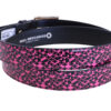 FUXIA AND BLACK WOMEN'S BELT MADE OF LORRY TARPAULIN - Image 2
