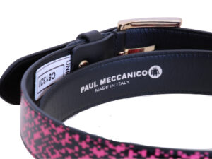 FUXIA AND BLACK WOMEN'S BELT MADE OF LORRY TARPAULIN - Image 3