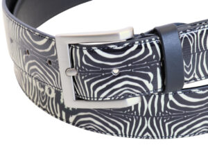 CINTURA UOMO FANTASIA ANIMALIER IN TELONE DA CAMION - immagine 2