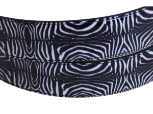 BLACK AND WHITE MEN'S BELT WITH ANIMALIER FANTASY MADE OF LORRY TARPAULIN - Image 4