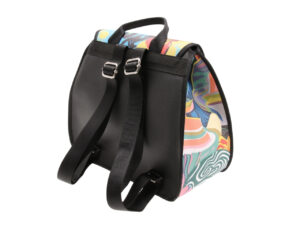 WOMEN'S "BACKPACK" WITH POP FANTASY. MODEL PULP MADE OF HAMMERED VEGAN LEATHER. - Image 3