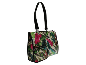 SHOPPER BAG WITH PIXEL FANTASY. MODEL PEPE MADE OF LORRY TARPAULIN - Image 3