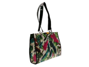 SHOPPER BAG WITH PIXEL FANTASY. MODEL PEPE MADE OF LORRY TARPAULIN - Image 2