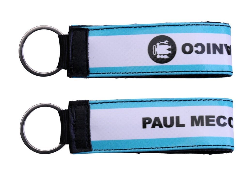 ORGANIZZATORE DI CHIAVI NEI COLORI AZZURRO E BIANCO.