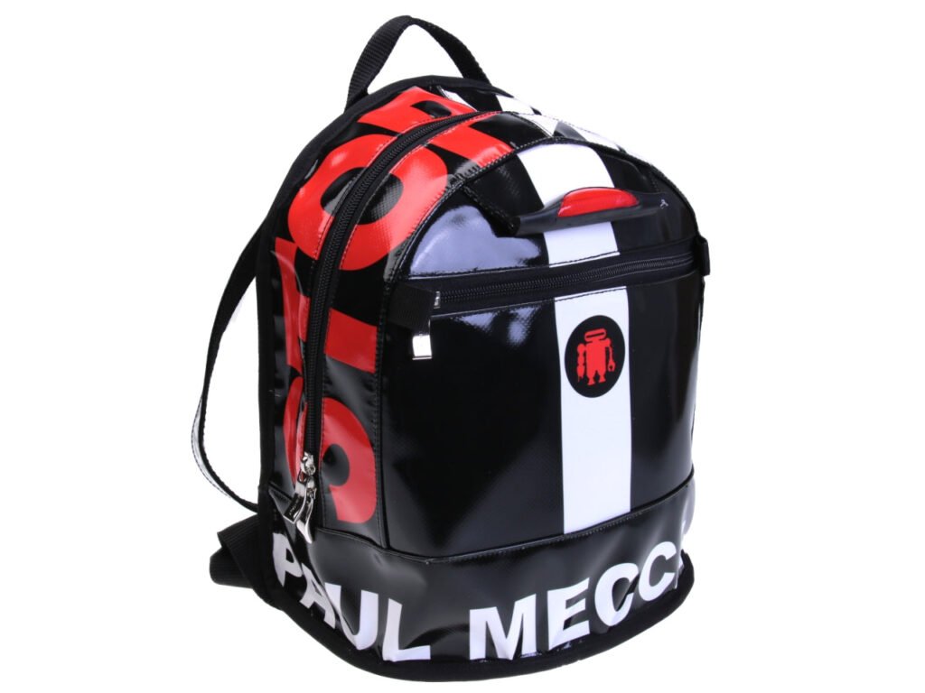 ZAINO NERO. MODELLO SUPERINO IN TELONE DA CAMION. - Edizione limitata Paul Meccanico