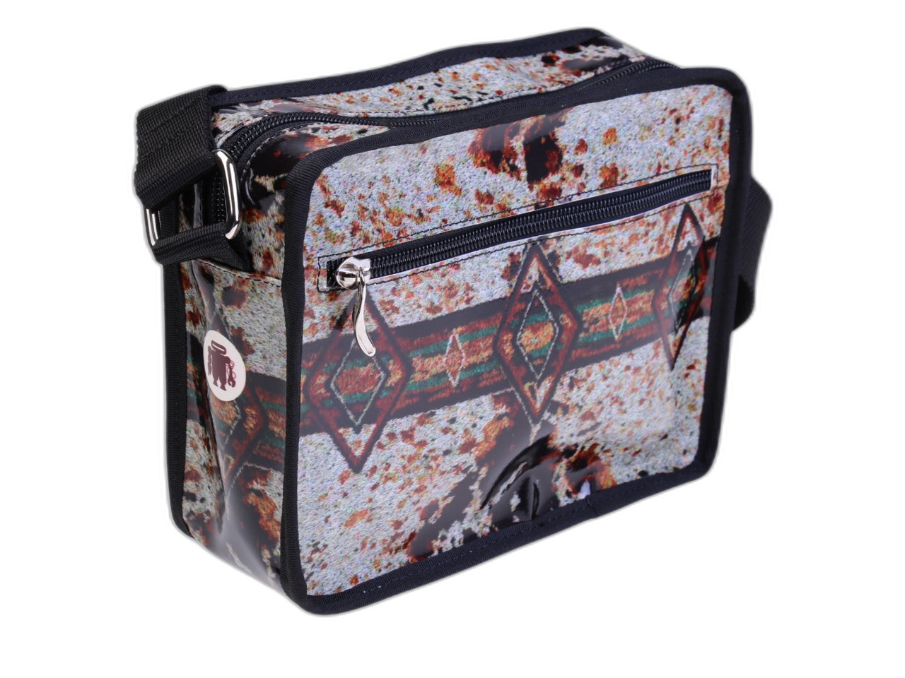 ...BORSA A TRACOLLA SENZA GENERE CON STILE INDIANO. MODELLO FRIK REALIZZATO CON TELONI DI CAMION.