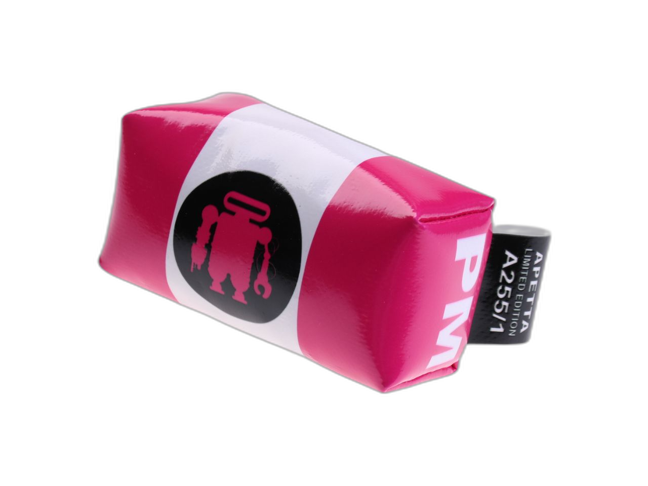 ...PENCIL CASE DESIGN KEYCHAIN FUXIA AND WHITE COLOURS.