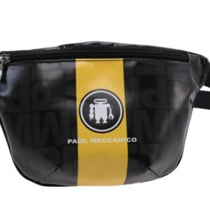 MARSUPIO NERO, GIALLO E VERDE SCURO. MODELLO FLEX REALIZZATO CON TELONE DA CAMION. - Edizione limitata Paul Meccanico