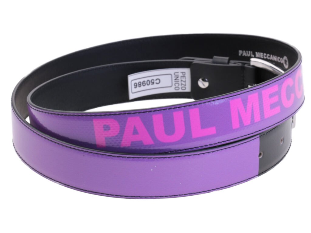 CINTURA DA DONNA LILLA IN TELONE DA CAMION.