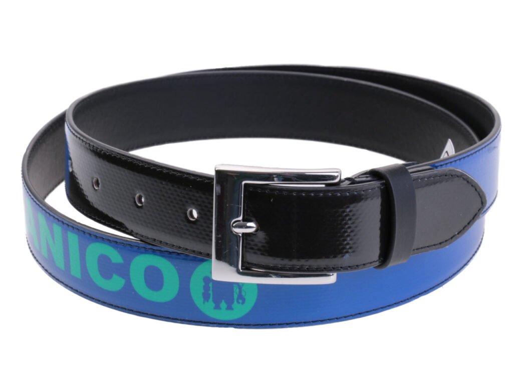 CINTURA DA DONNA BLU IN TELONE DA CAMION.