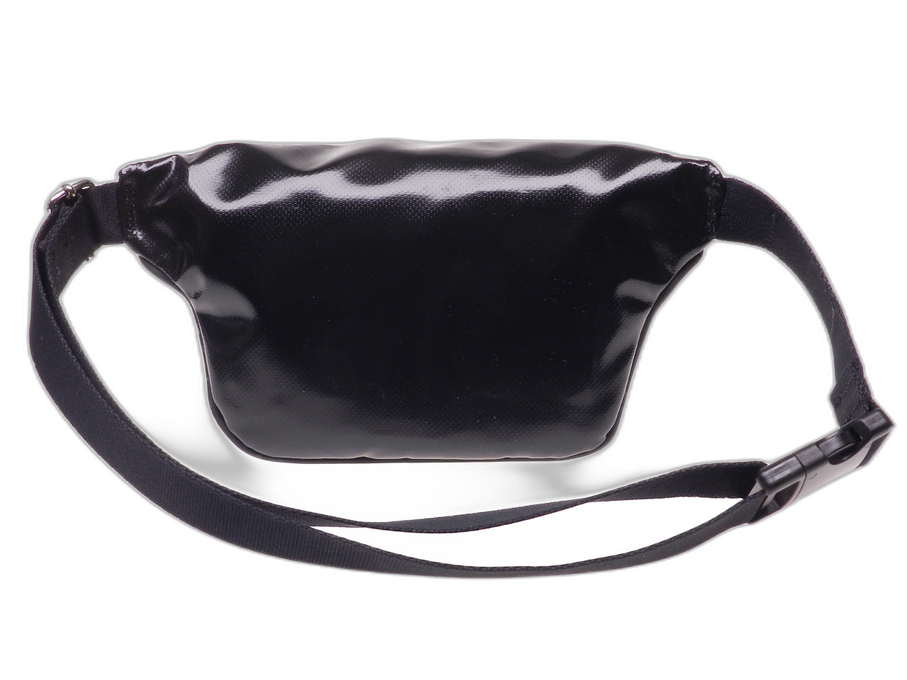 BLACK AND LILAC WAIST BAG. MODEL FLEX MADE OF LORRY TARPAULIN. - Limited Edition Paul Meccanico