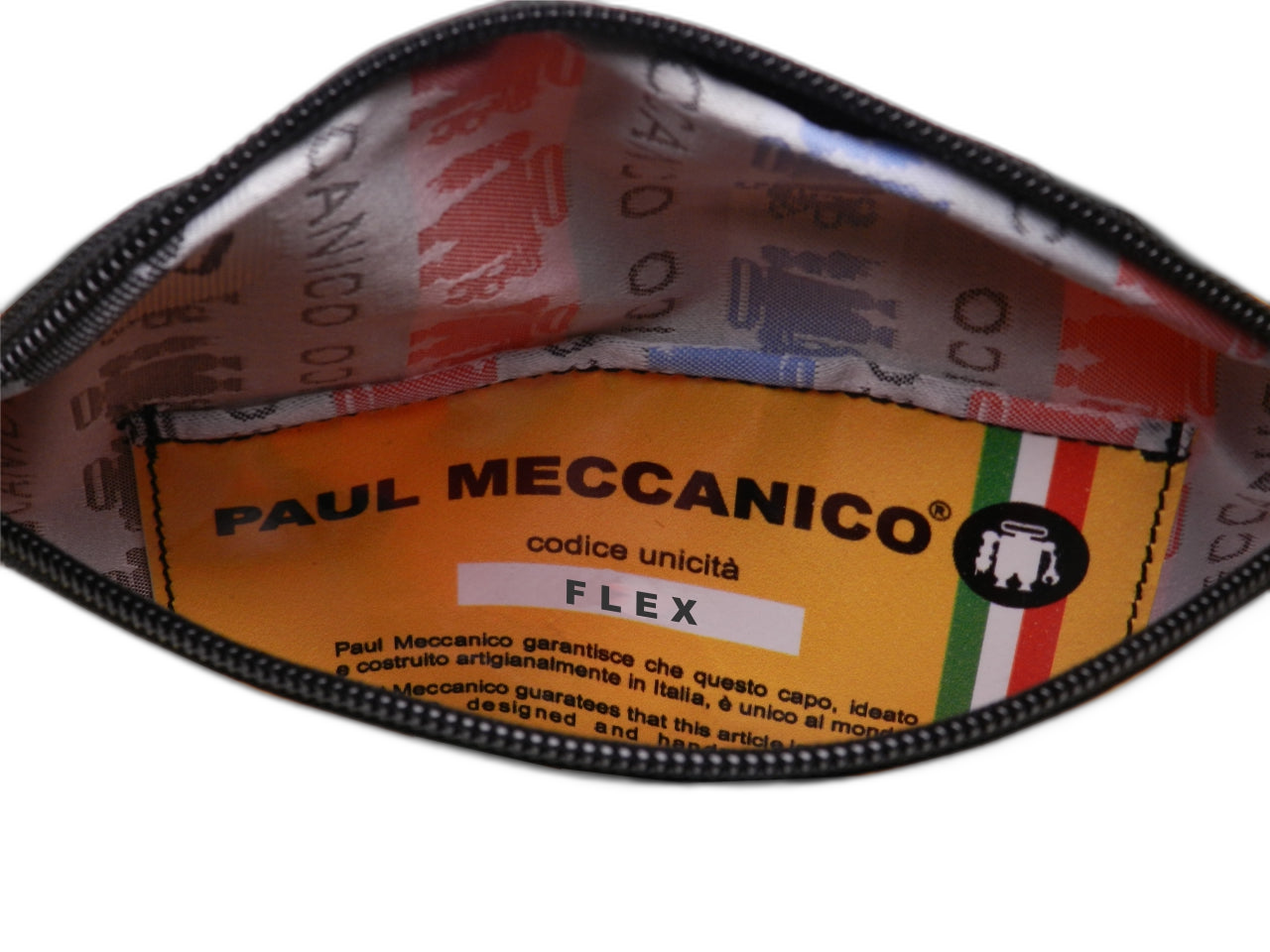 BLACK AND DARK RED WAIST BAG. MODEL FLEX MADE OF LORRY TARPAULIN. - Limited Edition Paul Meccanico