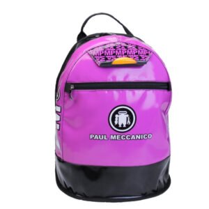 ZAINO FUCSIA E NERO PAUL MECCANICO. MODELLO SUPER REALIZZATO CON TELONI DI CAMION. - Edizione limitata Paul Meccanico