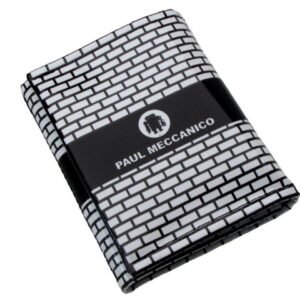 PORTAFOGLIO UNISEX NEI COLORI BIANCO E NERO. MODELLO TREK REALIZZATO CON TELONI DI CAMION. - Edizione limitata Paul Meccanico