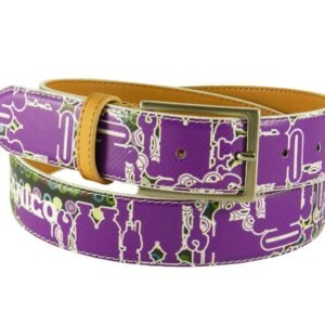 CINTURA DA DONNA PAUL MECCANICO. COLORE VIOLA FANTASIA ROBOT. - Pezzi unici Paul Meccanico