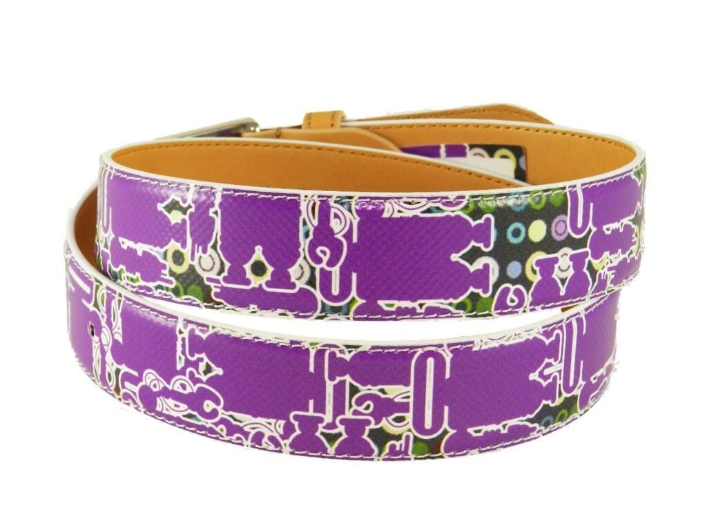 CINTURA DA DONNA PAUL MECCANICO. COLORE VIOLA FANTASIA ROBOT. - Pezzi unici Paul Meccanico