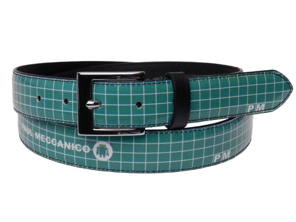 CINTURA VERDE DA DONNA PAUL MECCANICO IN TARPAULINO DI LORRY - Pezzi unici Paul Meccanico