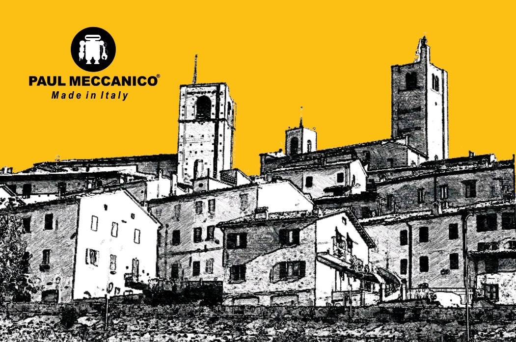 Sketch of Sarnano, the village in Le Marche where Paul Meccanico comes from