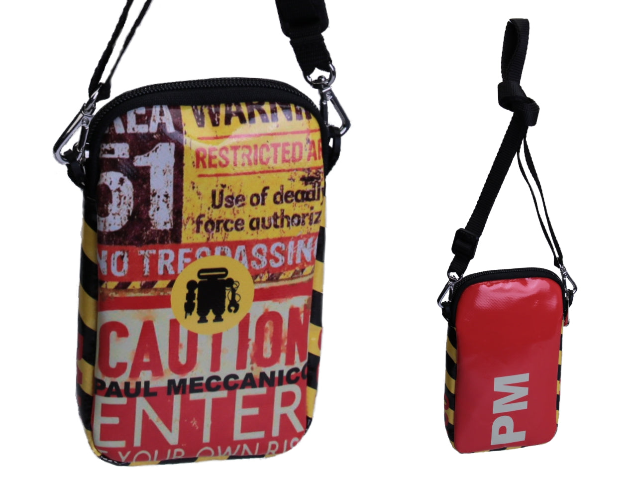 MOBILE PHONE BAG "CAUTION".