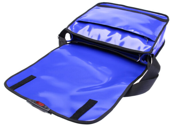 ROYAL MESSENGER BAG. MODEL SPOT MADE OF LORRY TARPAULIN.