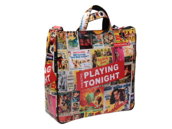 MAXI TOTE BAG "CINESTORY". MODEL AIRSTONE MADE OF LORRY TARPAULIN.